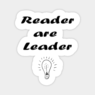 Reader are leader,Book Lover Gift,Teacher Gift. Magnet