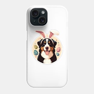 Appenzeller Sennenhund with Bunny Ears Easter Celebration Phone Case