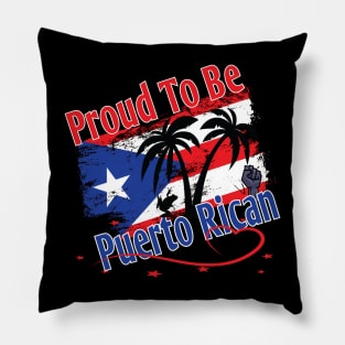 Proud To Be Puerto Rican National Hispanic Heritage Month Gifts Pillow