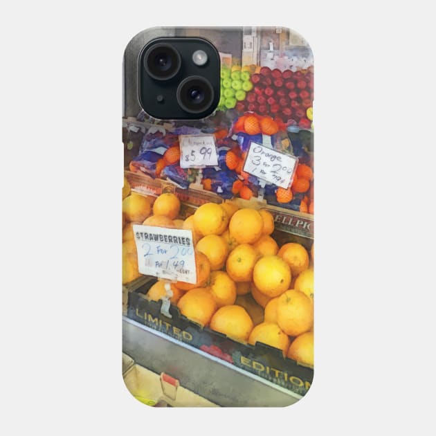 Food - Fruit Stand Hoboken NJ Phone Case by SusanSavad