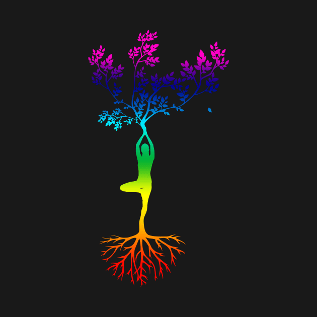 Yoga spiritual chakra tree of life spirituel magic by spiritual