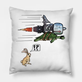 Turbo Tortoise & The Hare Pillow