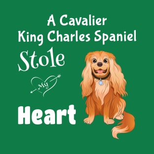 My Ruby Cavalier King Charles Spaniel Stole My Heart T-Shirt