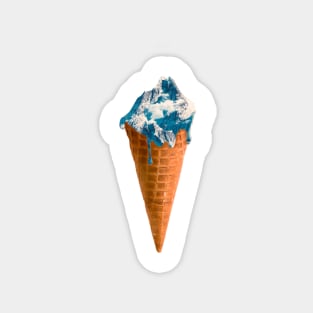 Mountain ice cream Magnet