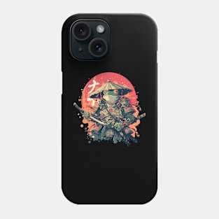 samurai frog Phone Case