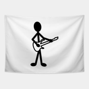 Guitarist Musician Stick Figure Tapestry