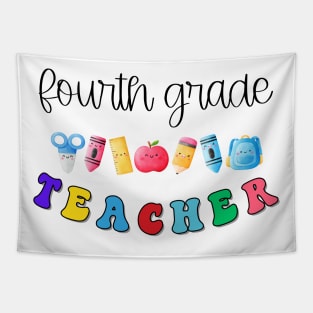 Fourth Grade Teacher Shirt Tapestry