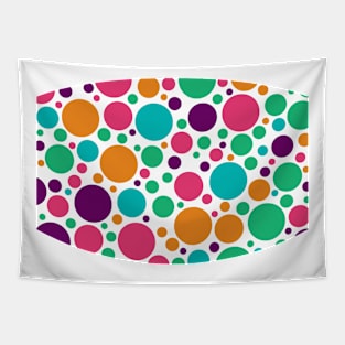 Rainbow Polka Dot Tapestry