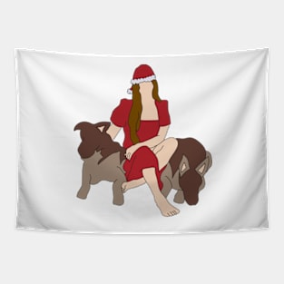 Lana Del Rey Christmas Banisters Tapestry