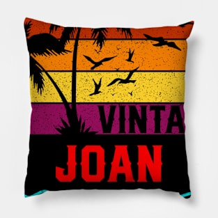 Vintage Joan Limited Edition, Surname, Name, Second Name Pillow