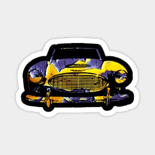 Austin Healey 3000 Mk2 1960s British classic car block abstract Magnet