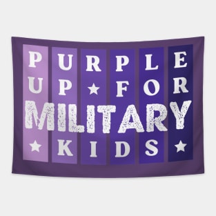 Purple Up For Military Kids Tapestry