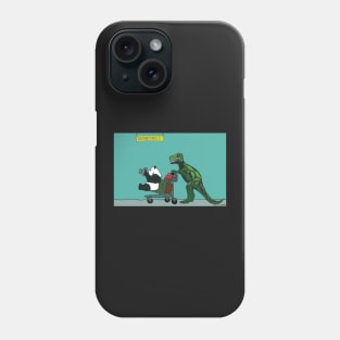 Dinosaur & Panda go on holiday Phone Case