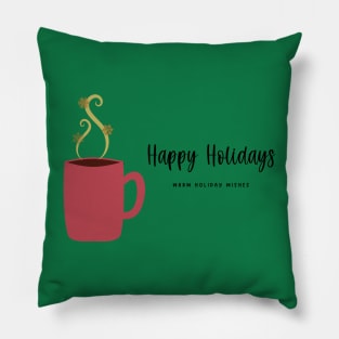 Happy Holidays - Seasonal Greeting Design Pillow