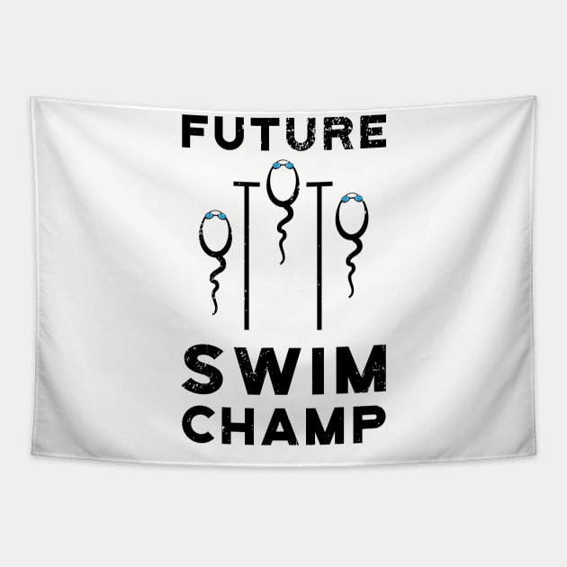 Future Swim Champ Tapestry by atomguy