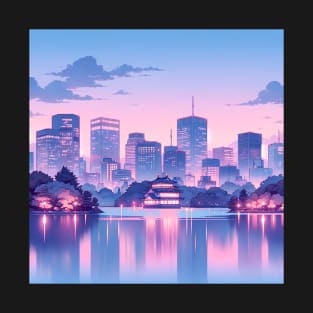 Tokyo lake evening view T-Shirt