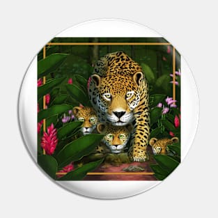 The jaguar in his paradise Pin