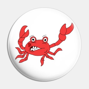 Crabby mood Pin