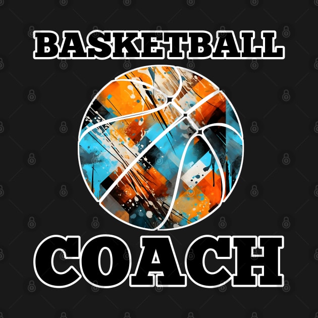 Basketball Coach - Retro Distressed Grunge by MaystarUniverse