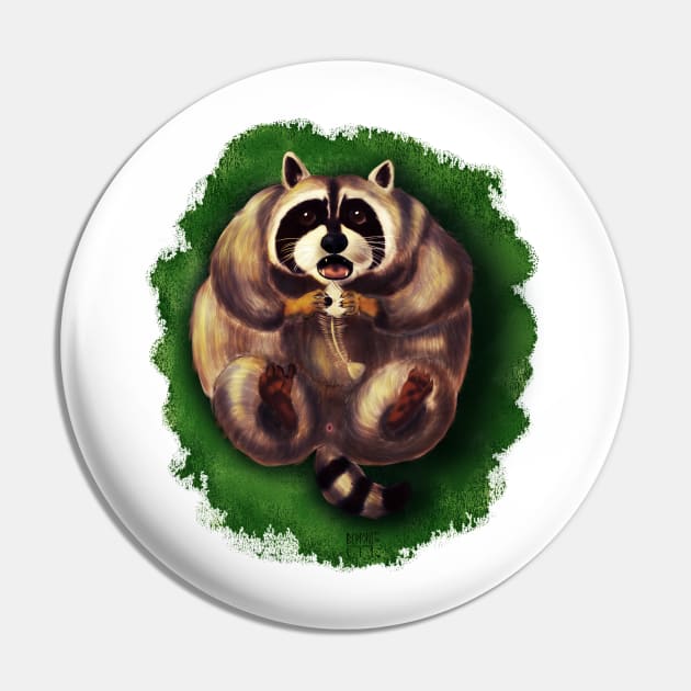 Chubby raccoon Pin by Bertoni_Lee