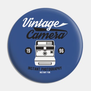 Vintage Instant Photography Camera Pin