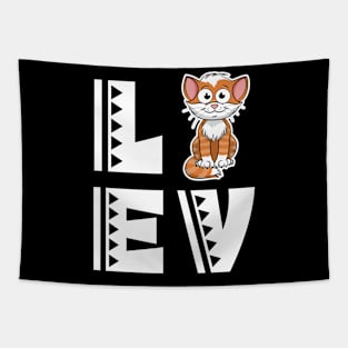 Cute love bobcat t shirt funny bobcat lover gifts for kids Tapestry