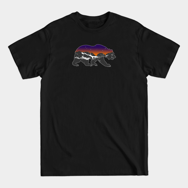 Discover Grizzly at Sunset DX | DopeyArt - Bear Outdoor Gift Design - T-Shirt