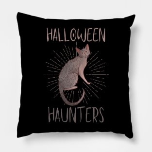 Halloween Haunters - Lykoi Werewolf Cat - Halloween design Pillow