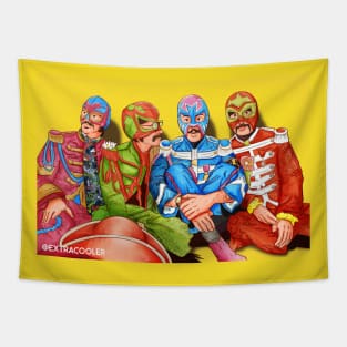 Sgt. Pepper Lucha Hearts Club Band Tapestry