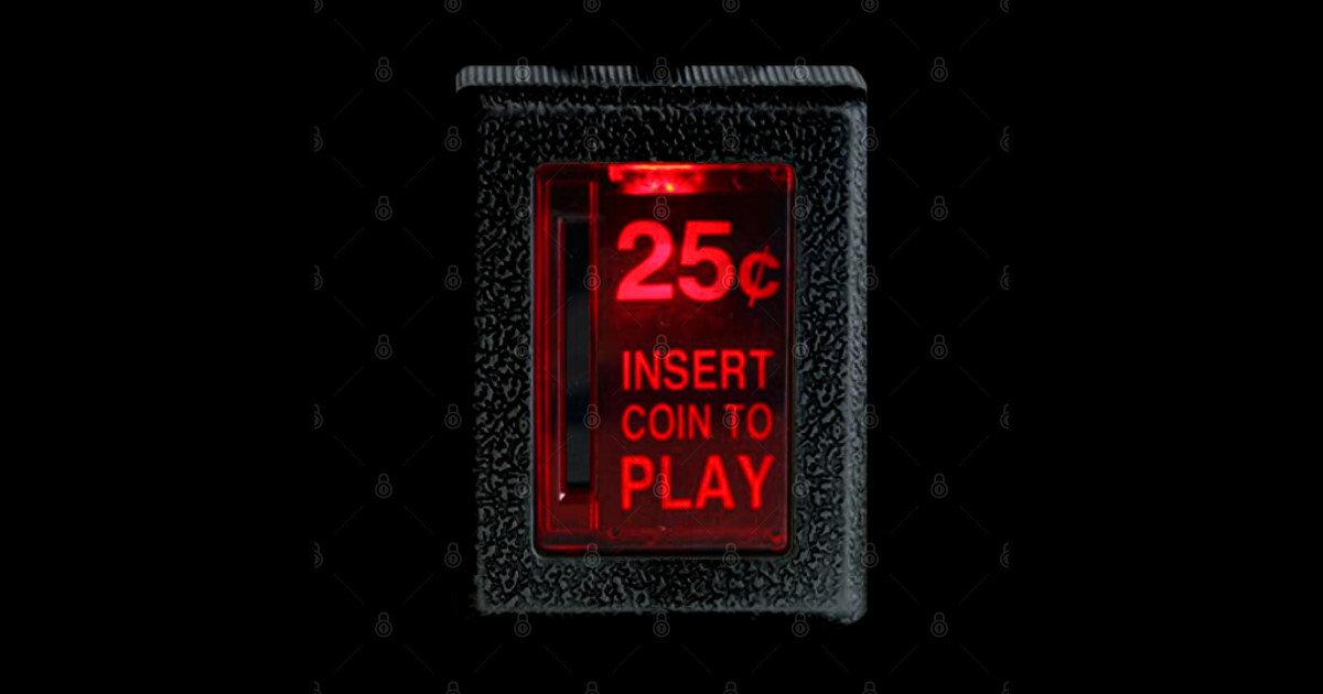Retro Arcade )( Insert Coin To Play - Gamer Gift - Sticker | TeePublic