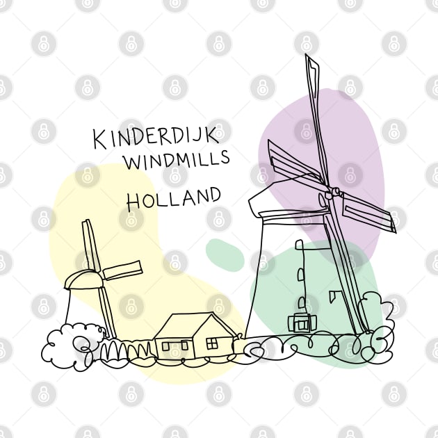 Kinderdijk Windmills, Holland by ShopBuzz