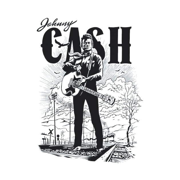 Johnny Cash Retro Style by FelixSad