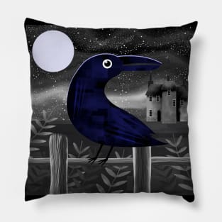 The Black Crow Pillow