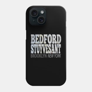 Fun Cool Bedford Stuyvesant Brooklyn New York with Subway Map Phone Case