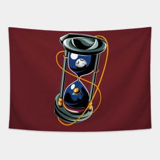 hourglass timer universe Tapestry