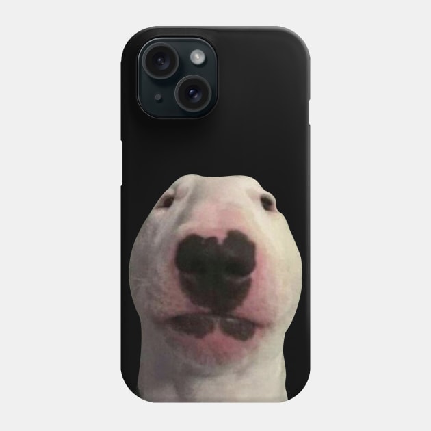 Staring Forward Dog Meme Phone Case by artsylab