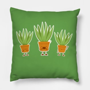 Cute aloevera friend Pillow