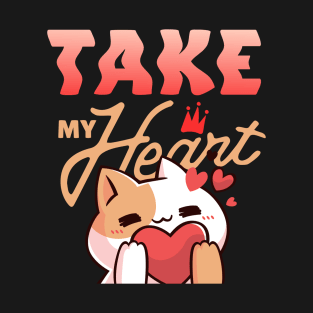 Cute design 'Take my heart' T-Shirt