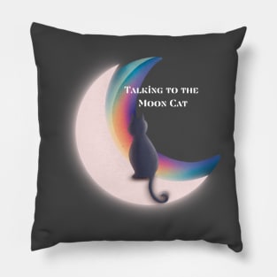 Cat on the Moon Pillow