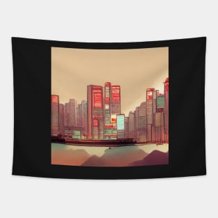 Hong Kong | Comics style Tapestry