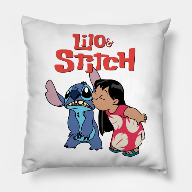 Lilo and stitch Pillow by Morishasha
