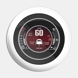 Fiat 500 Speedometer of the italian Fiat 500 Pin