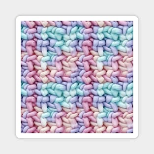 Pastel Knit Waves Magnet