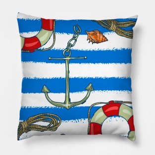 Navy pattern Pillow