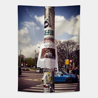 Stickers Downtown City Street Life Tapestry