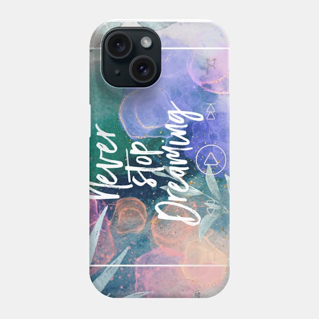 Colourful, abstract, live, positivity, good vibes, dream, dreams, dreamer , love, inspiration motivation, spring, colours, happy, funny, music Phone Case by AGRHouse