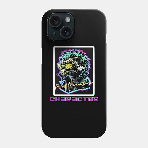 Honey Badger Problematic Character Phone Case by Wearable Works of Art