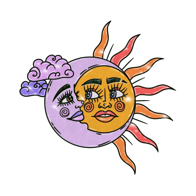 SUN N MOON BUDDIES by addelinreplogle