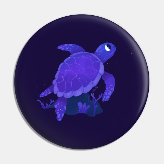 Space Turtle Pin by Khatii