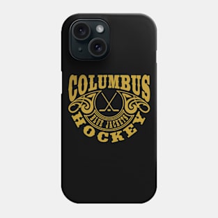 Vintage Retro Columbus Blue Jackets Hockey Phone Case